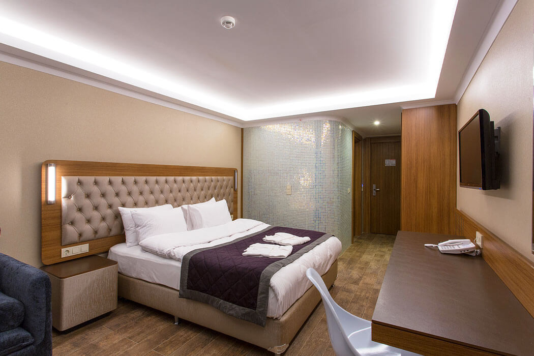 Michell Hotel Spa Beach Club Adult Only - pokój z łóżkiem małżeńskim