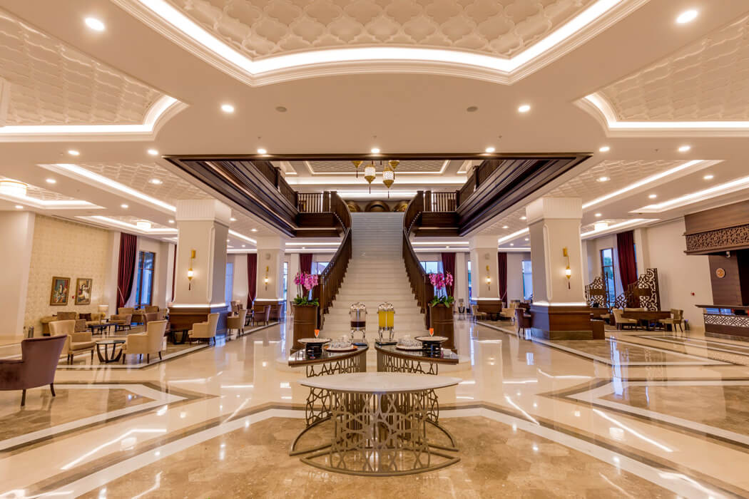 Swandor Hotels Resort Topkapi Palace - widok na lobby